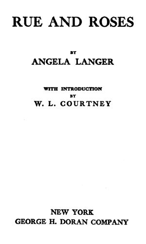 [Gutenberg 63947] • Rue and Roses